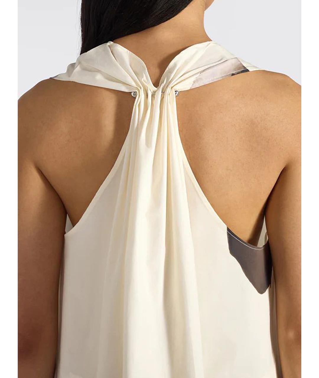 LIVIANA CONTI Бежевая хлопковая блузы, фото 7