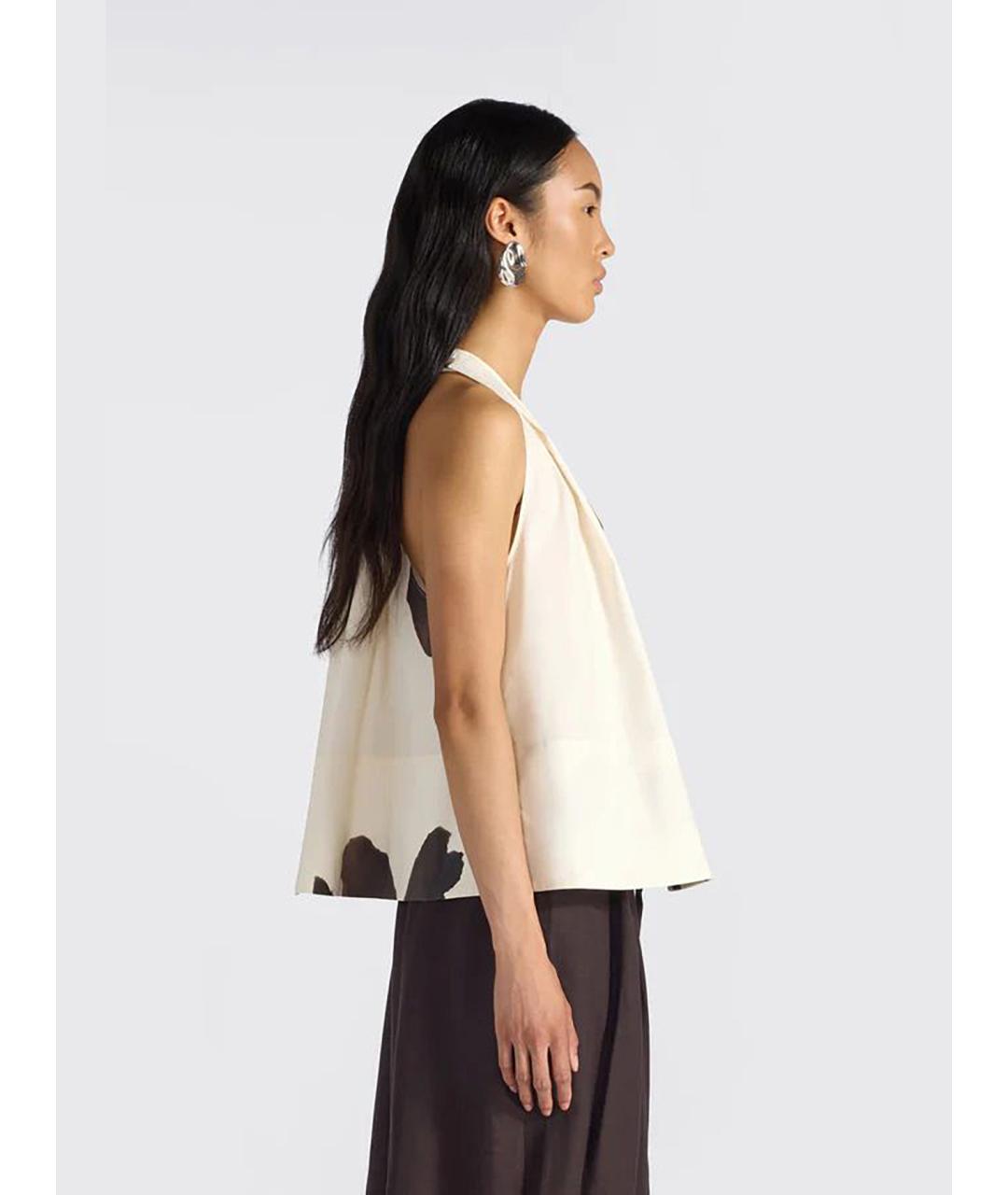 LIVIANA CONTI Бежевая хлопковая блузы, фото 6