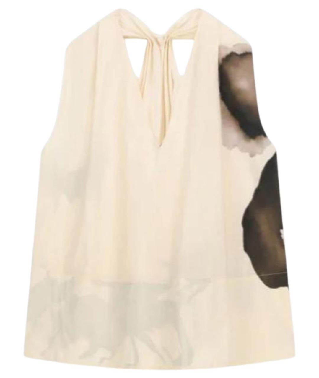 LIVIANA CONTI Бежевая хлопковая блузы, фото 1