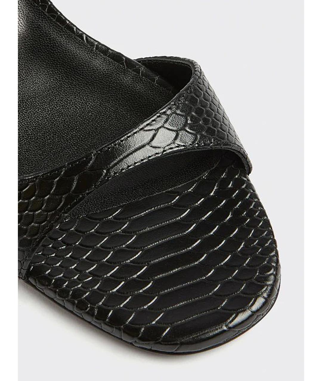 LIVIANA CONTI Черные кожаные сандалии, фото 4