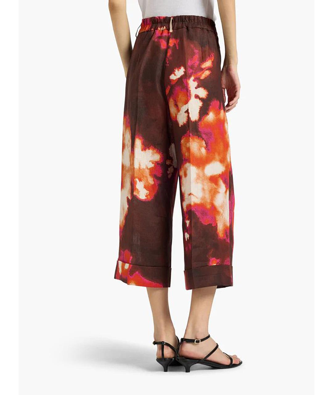 LIVIANA CONTI Мульти льняные прямые брюки, фото 4