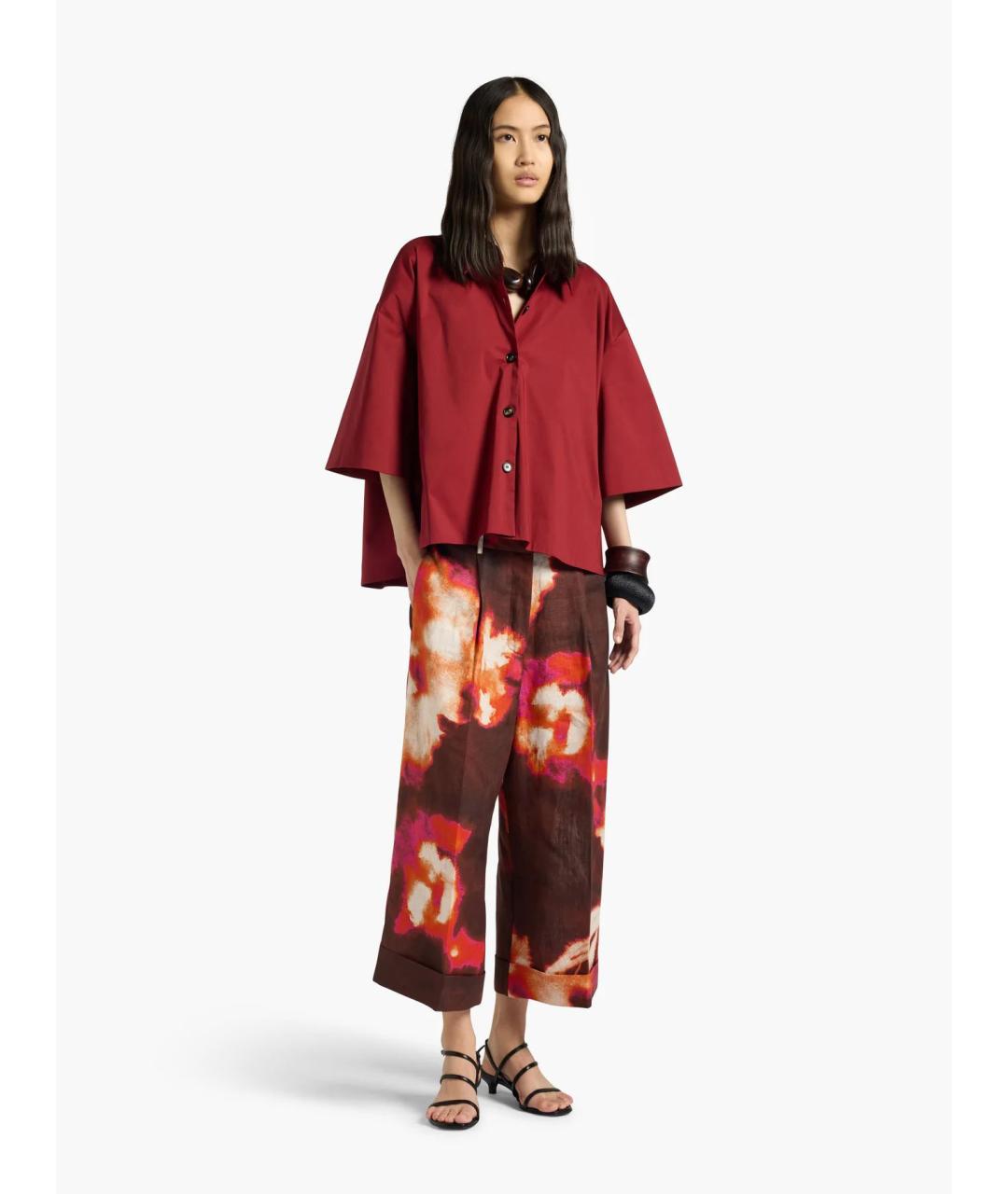 LIVIANA CONTI Мульти льняные прямые брюки, фото 2