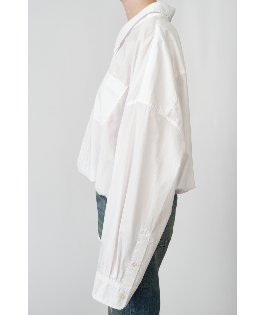 R13 Белая хлопковая рубашка, фото 3