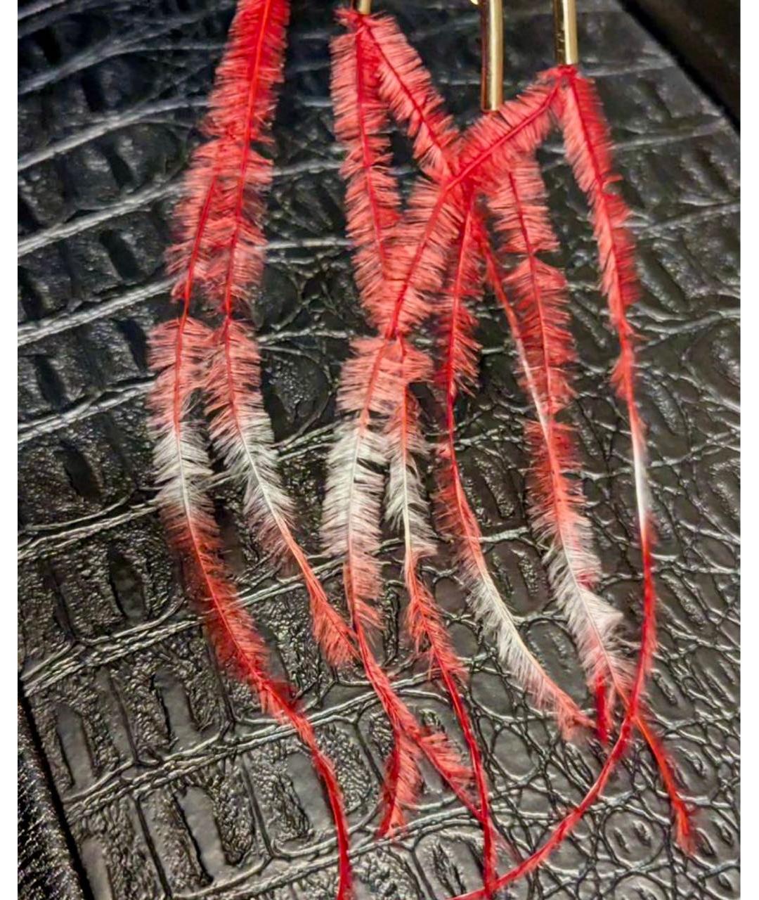 DRIES VAN NOTEN Бордовая латунная булавка / брошь, фото 6