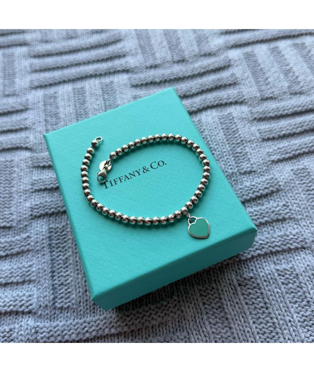 TIFFANY&CO Серебрянный серебряный браслет, фото 7