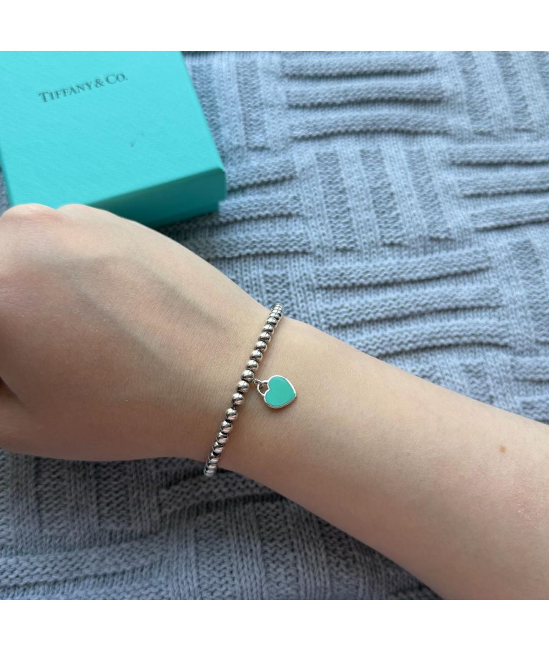 TIFFANY&CO Серебрянный серебряный браслет, фото 8