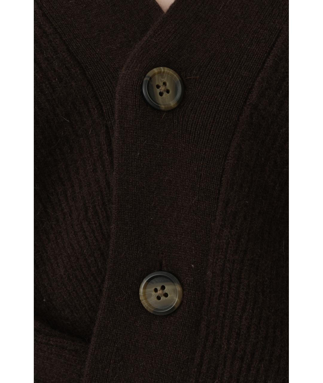 R13 Коричневый кашемировый кардиган, фото 6