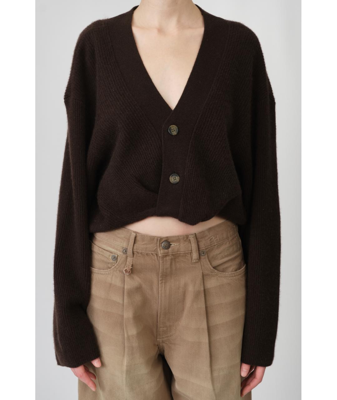 R13 Коричневый кашемировый кардиган, фото 3