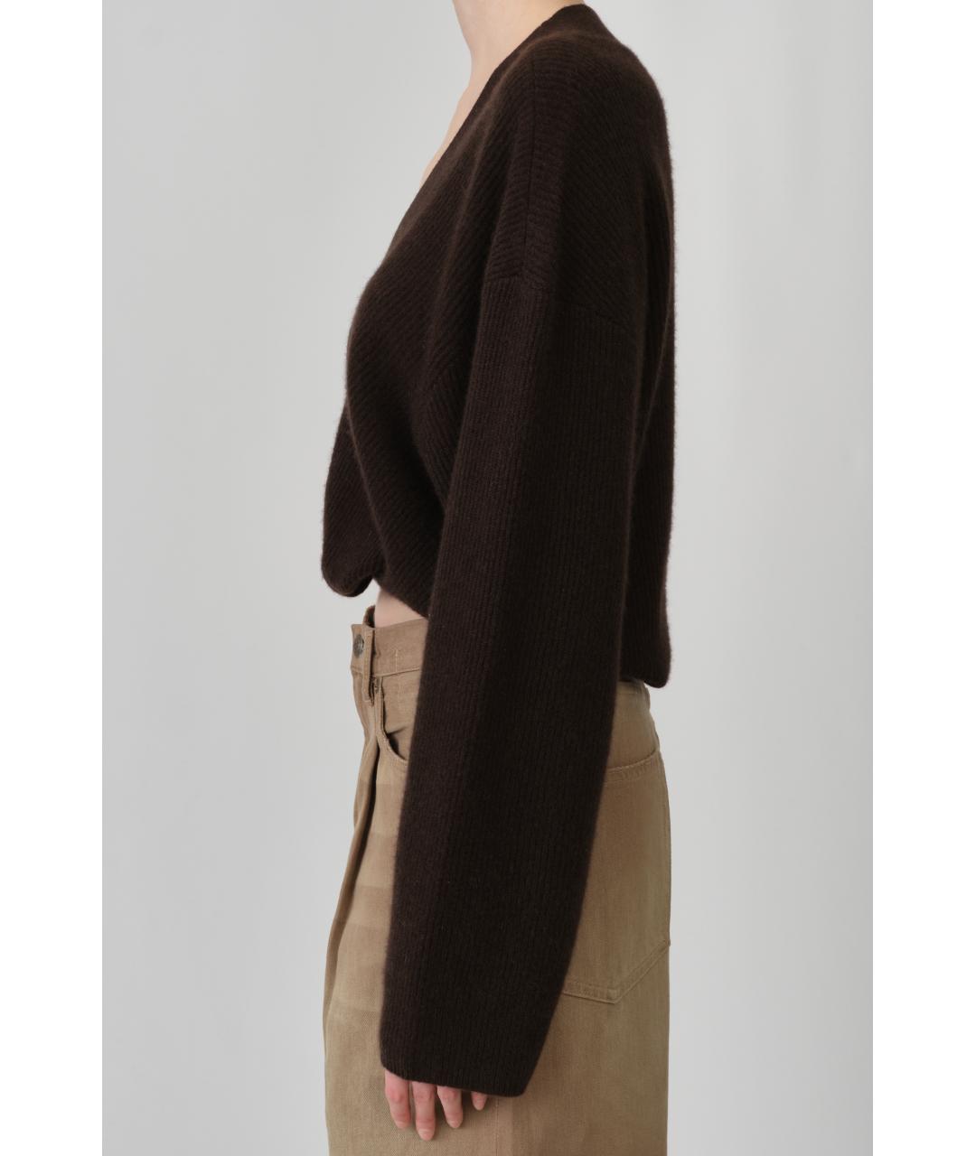 R13 Коричневый кашемировый кардиган, фото 4