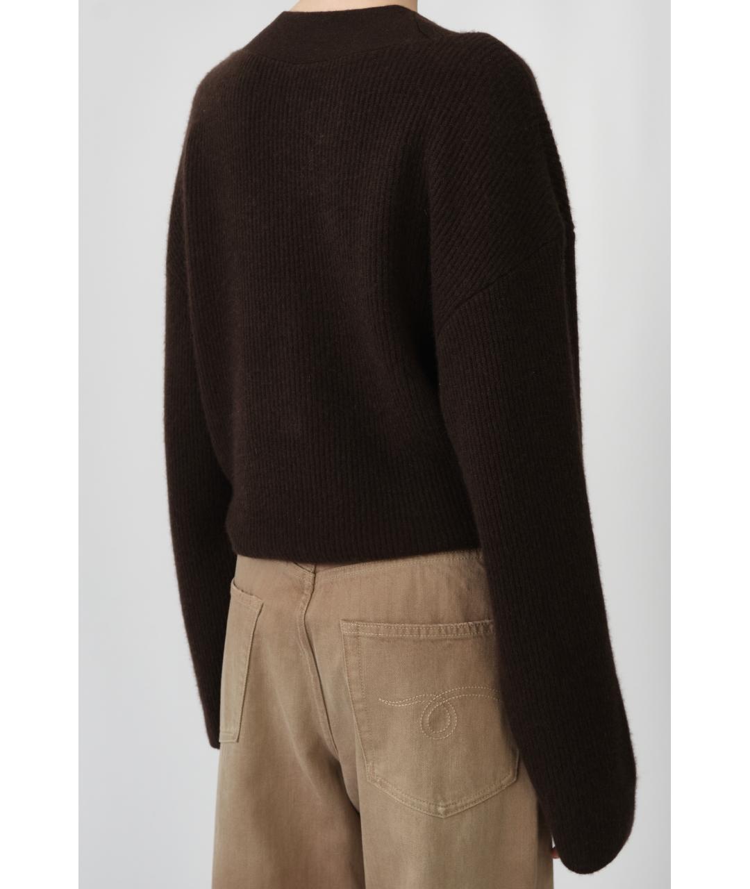 R13 Коричневый кашемировый кардиган, фото 5