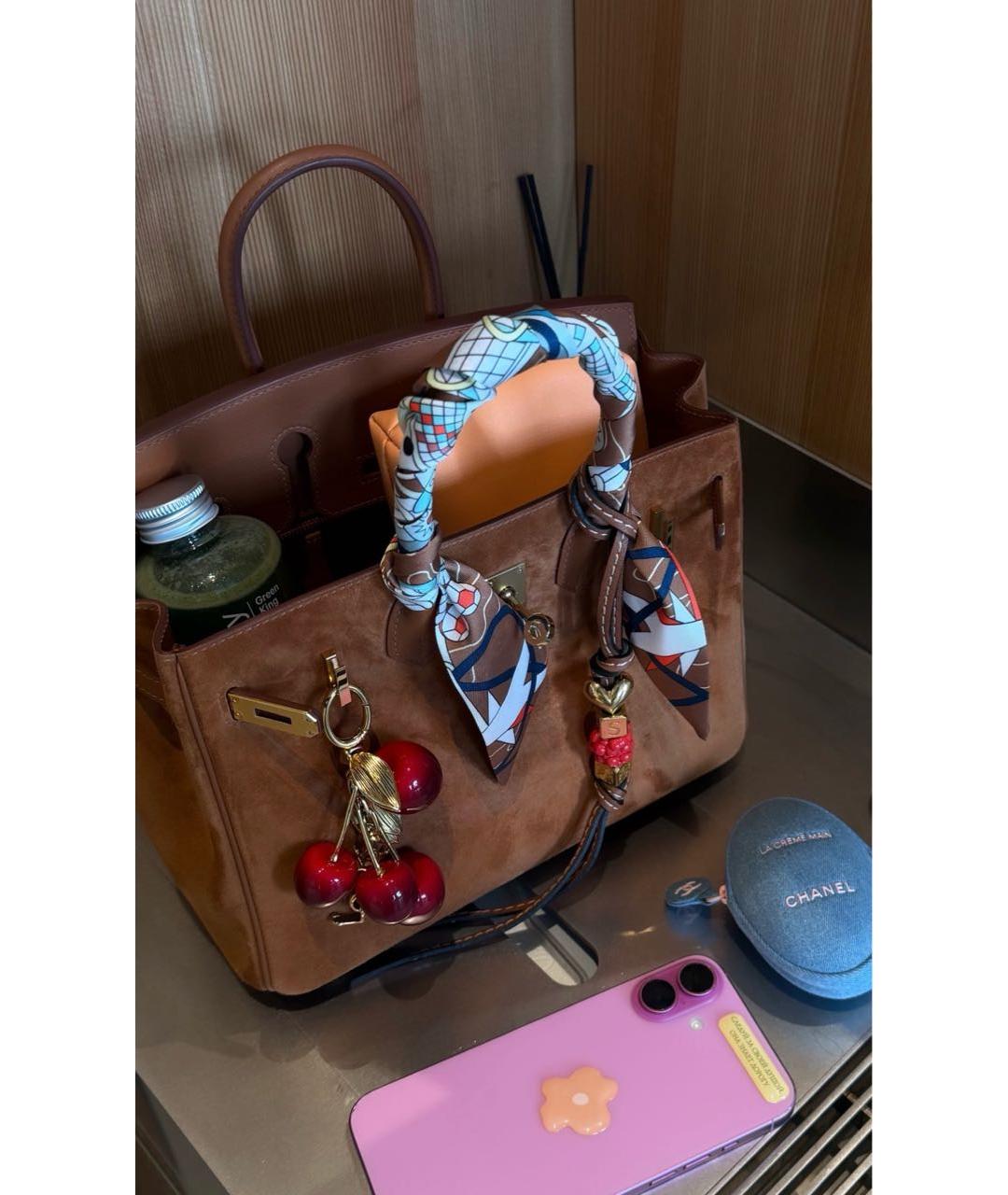 CHANEL Голубая деним косметичка, фото 7