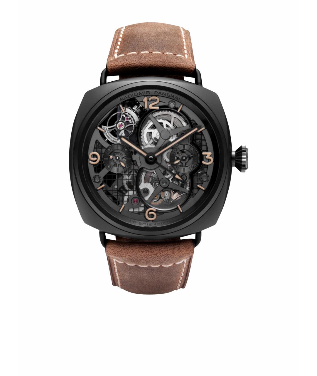 PANERAI Черные металлические часы, фото 1