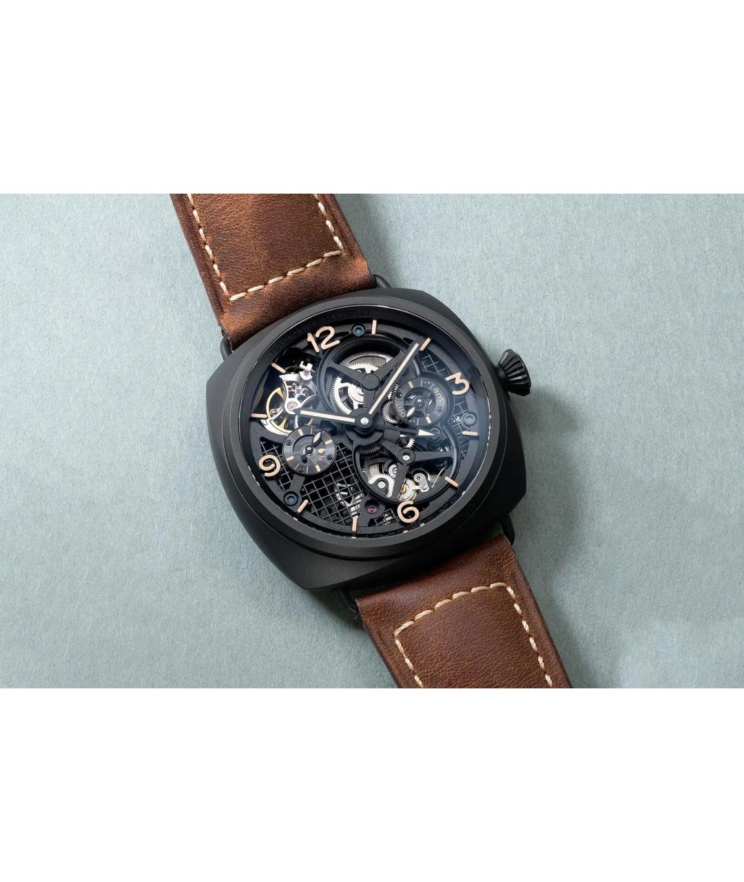 PANERAI Черные металлические часы, фото 2