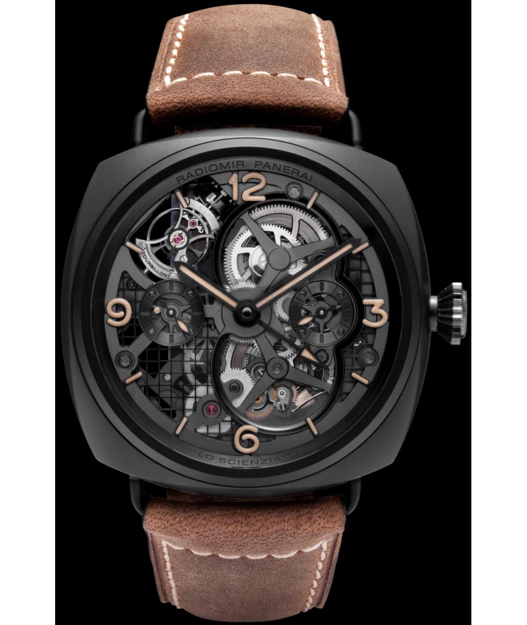 PANERAI Черные металлические часы, фото 4