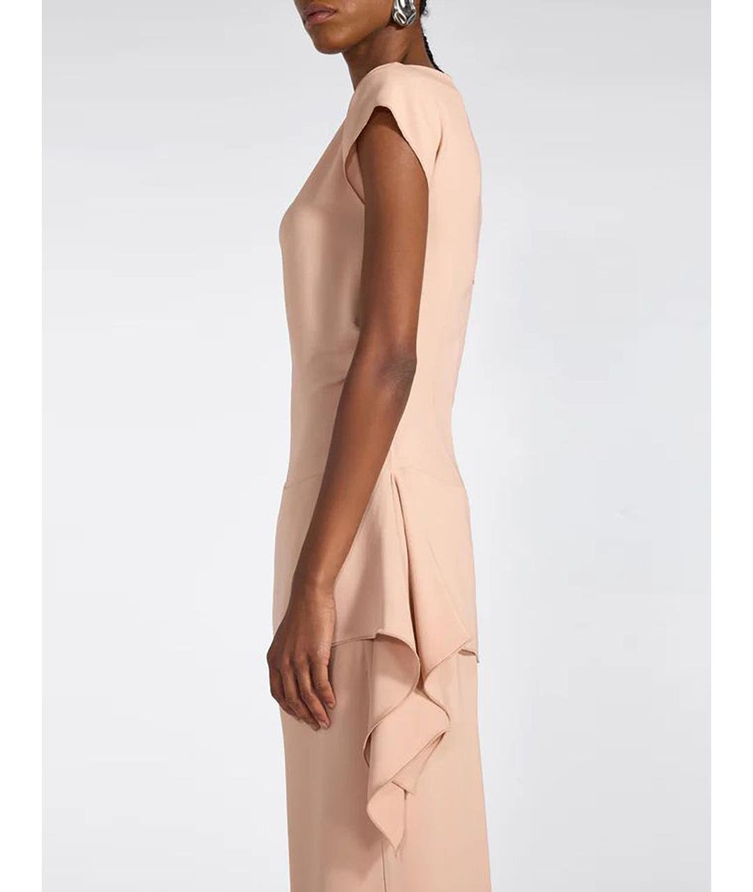 LIVIANA CONTI Розовые вискозные брюки широкие, фото 4