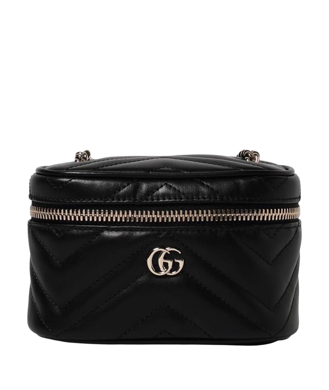 GUCCI Черная кожаная сумка через плечо, фото 1