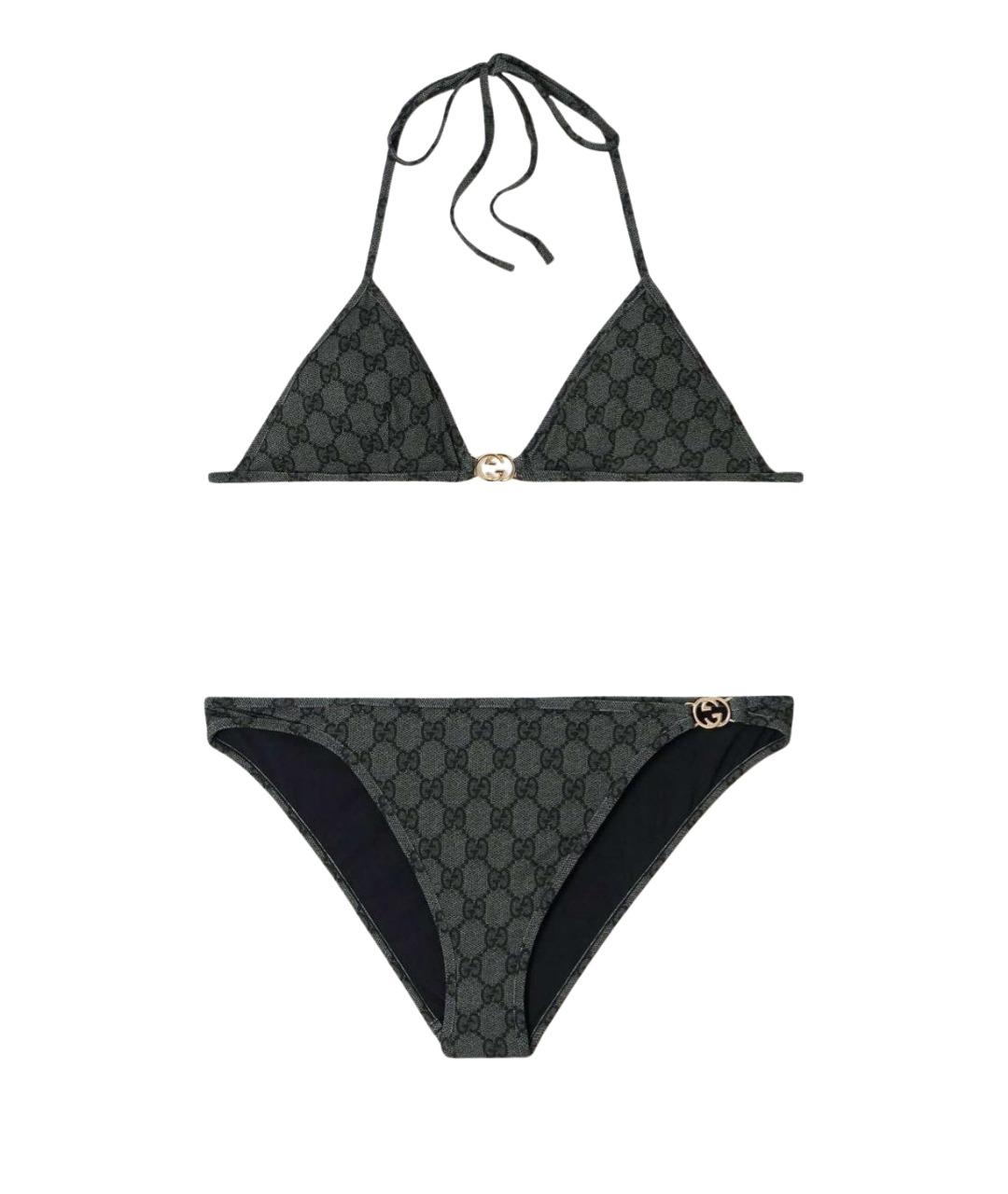 GUCCI Черный купальник, фото 1