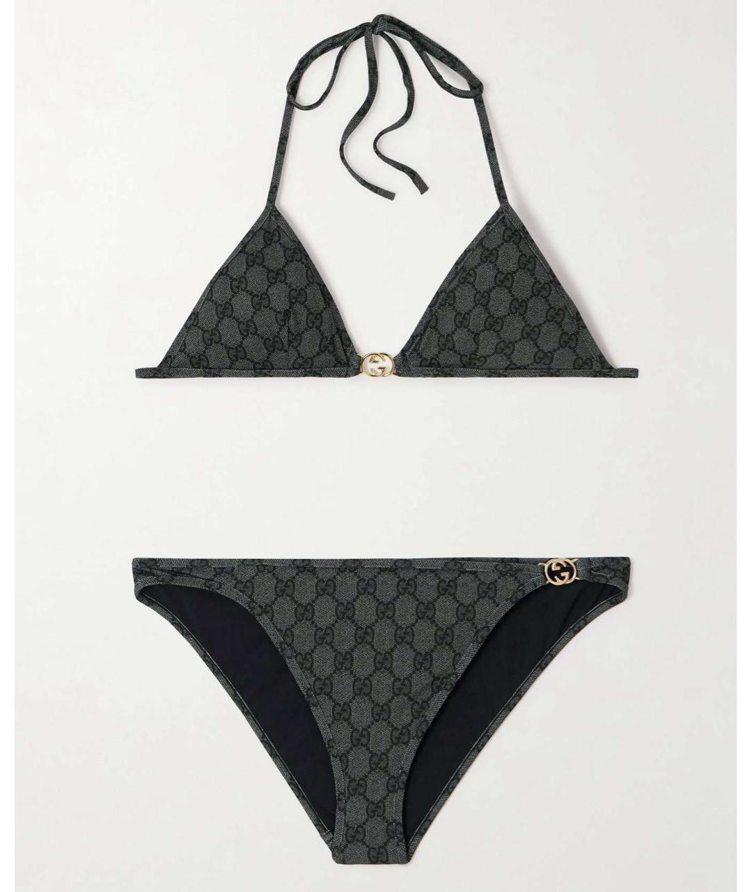 GUCCI Черный купальник, фото 4