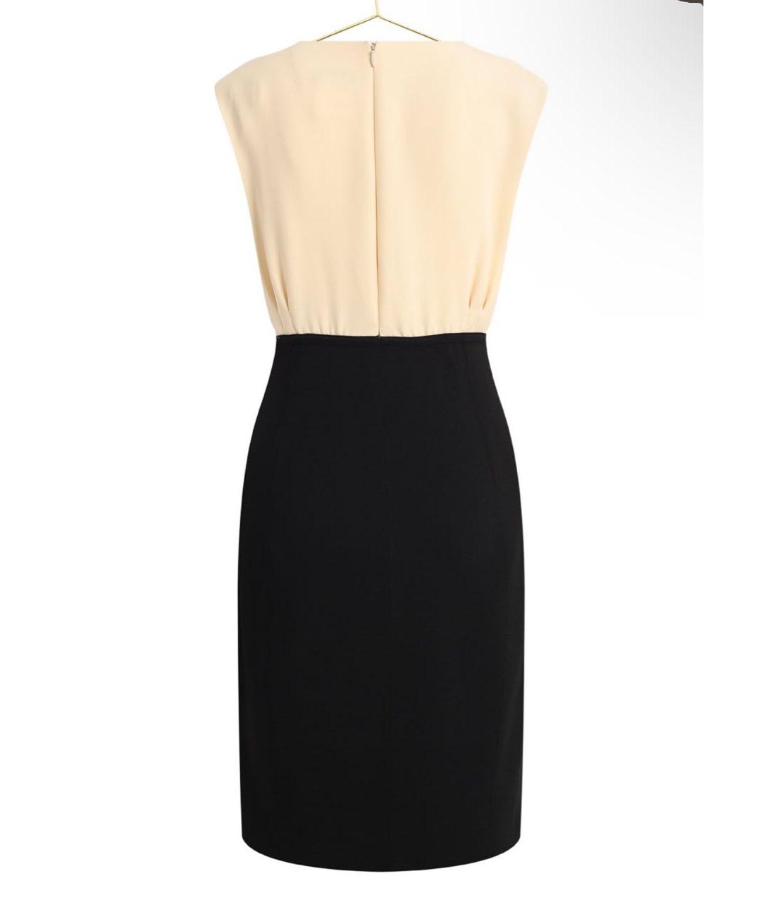 CHANEL Бежевое вискозное повседневное платье, фото 2