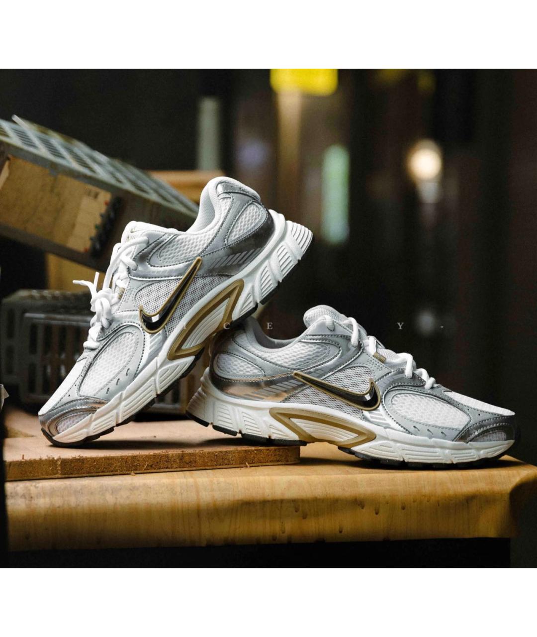 NIKE Серебряные низкие кроссовки / кеды, фото 7