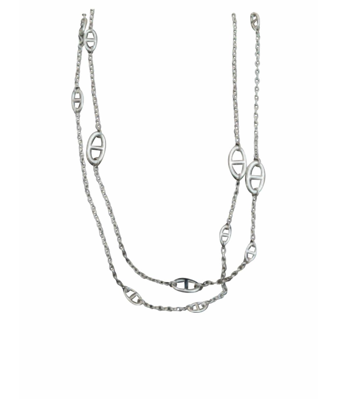 HERMES Серебряное серебряное колье, фото 1