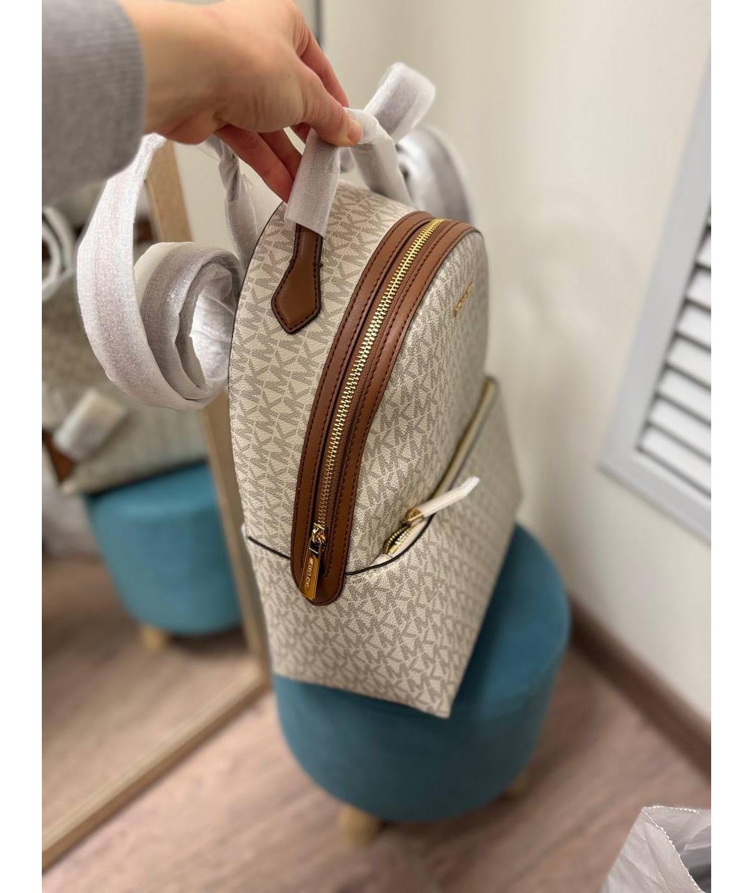 MICHAEL KORS Бежевый рюкзак, фото 4