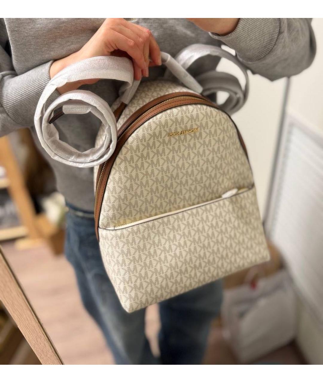 MICHAEL KORS Бежевый рюкзак, фото 2