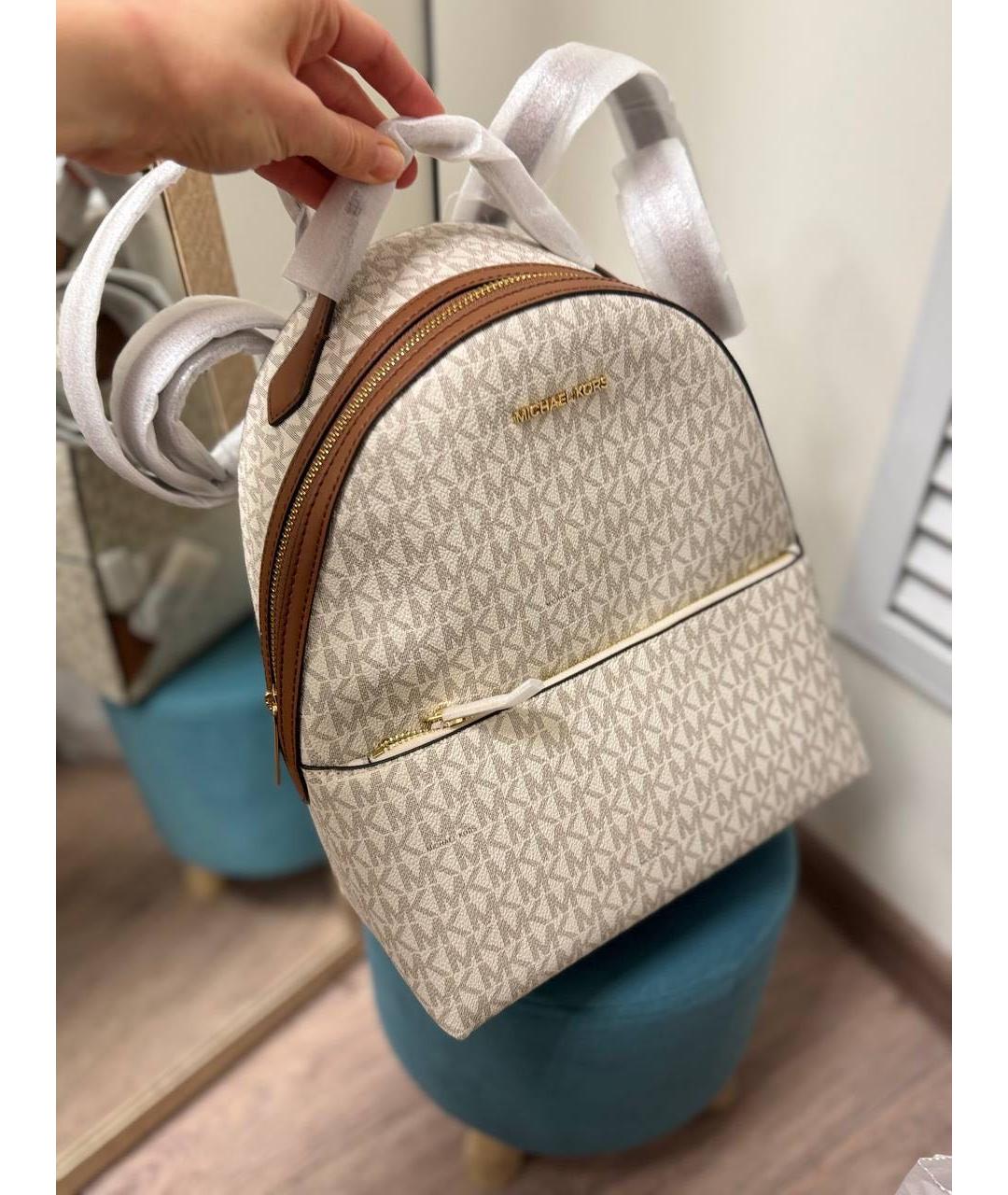 MICHAEL KORS Бежевый рюкзак, фото 3