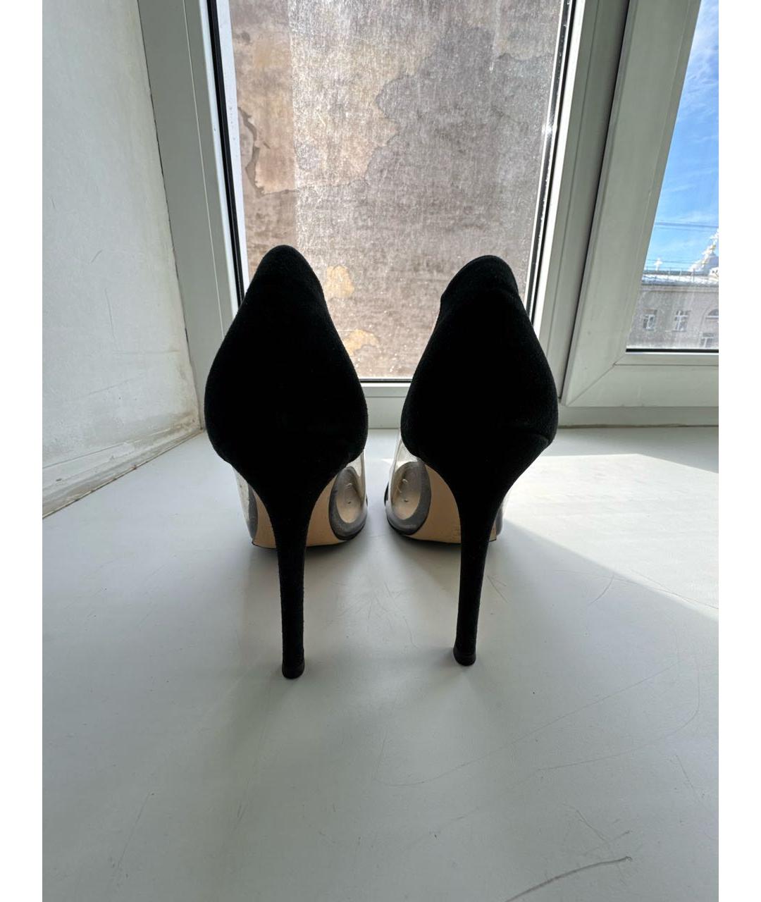 GIANVITO ROSSI Черные замшевые туфли, фото 4