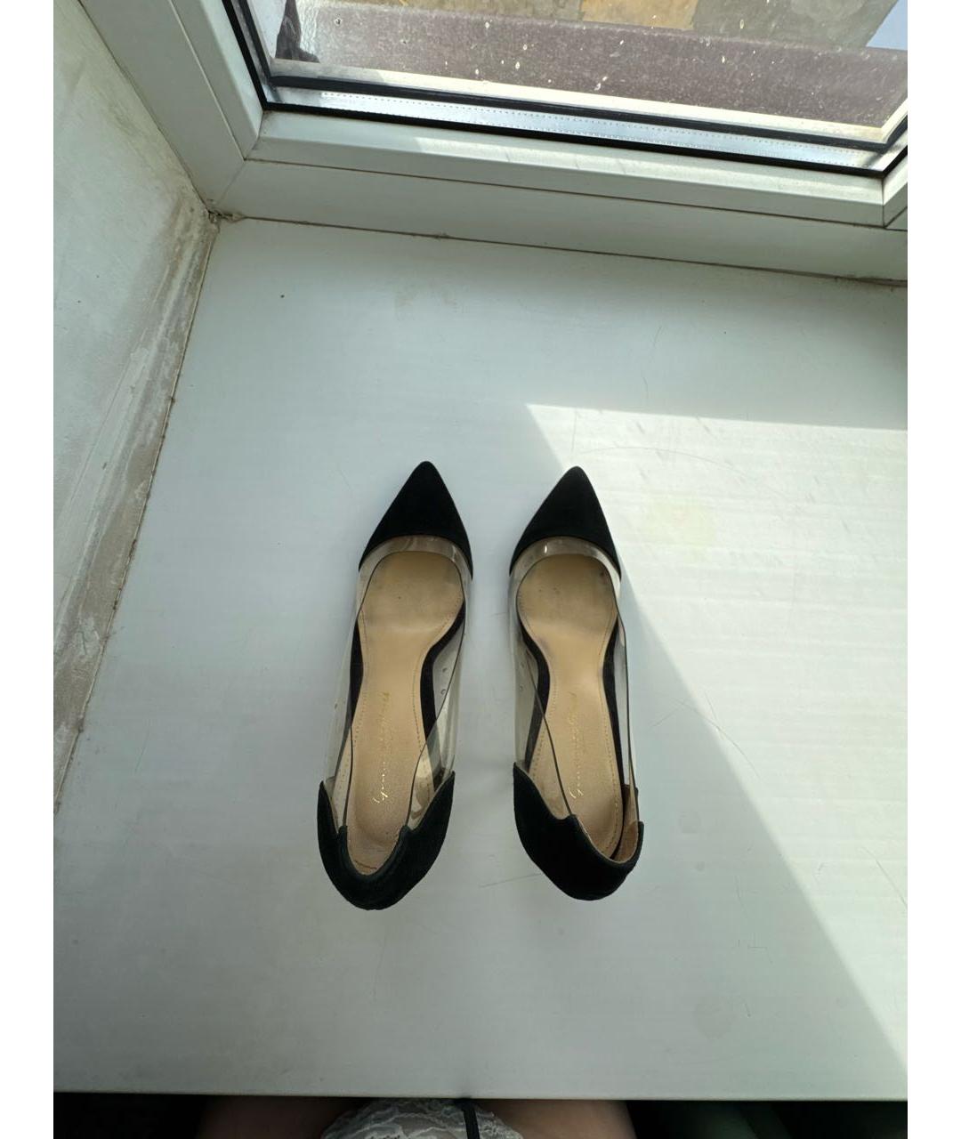 GIANVITO ROSSI Черные замшевые туфли, фото 3