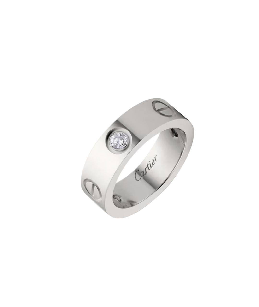 CARTIER Серебряное кольцо из белого золота, фото 4