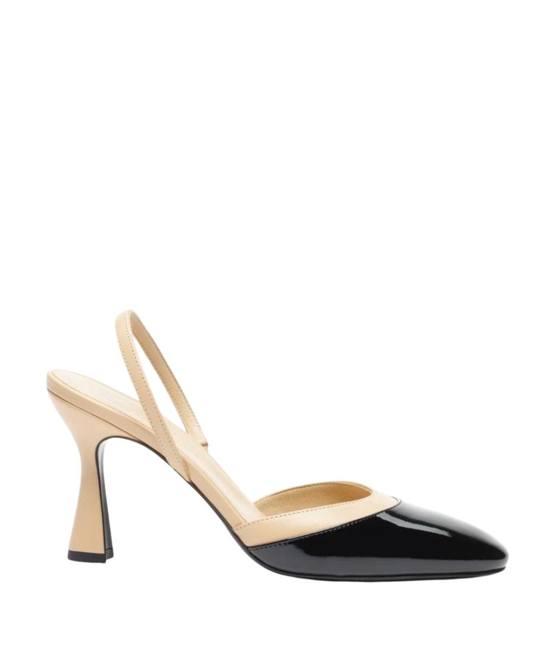 CHANEL Бежевые кожаные туфли, фото 1