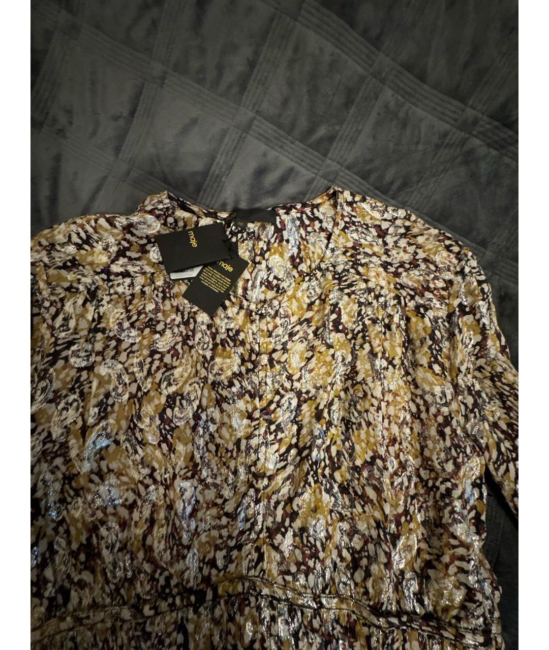 MAJE Мульти вискозное повседневное платье, фото 3