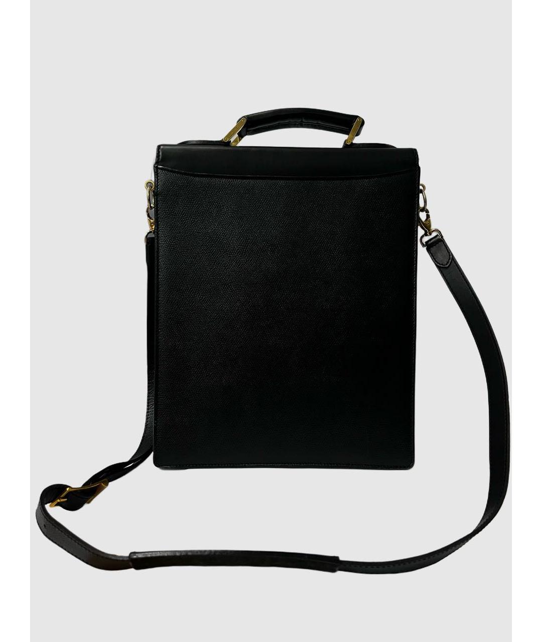 DUPONT Черный кожаный портфель, фото 2