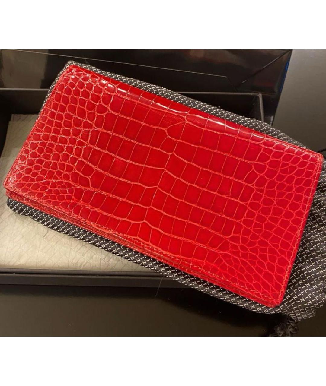 ZILLI Красный кошелек из экзотической кожи, фото 5
