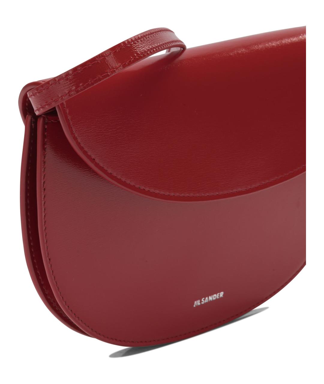 JIL SANDER Красный кожаный кошелек, фото 3