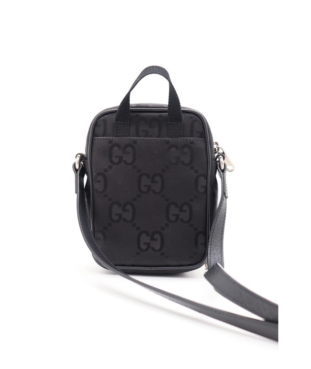 GUCCI Черная тканевая сумка через плечо, фото 3