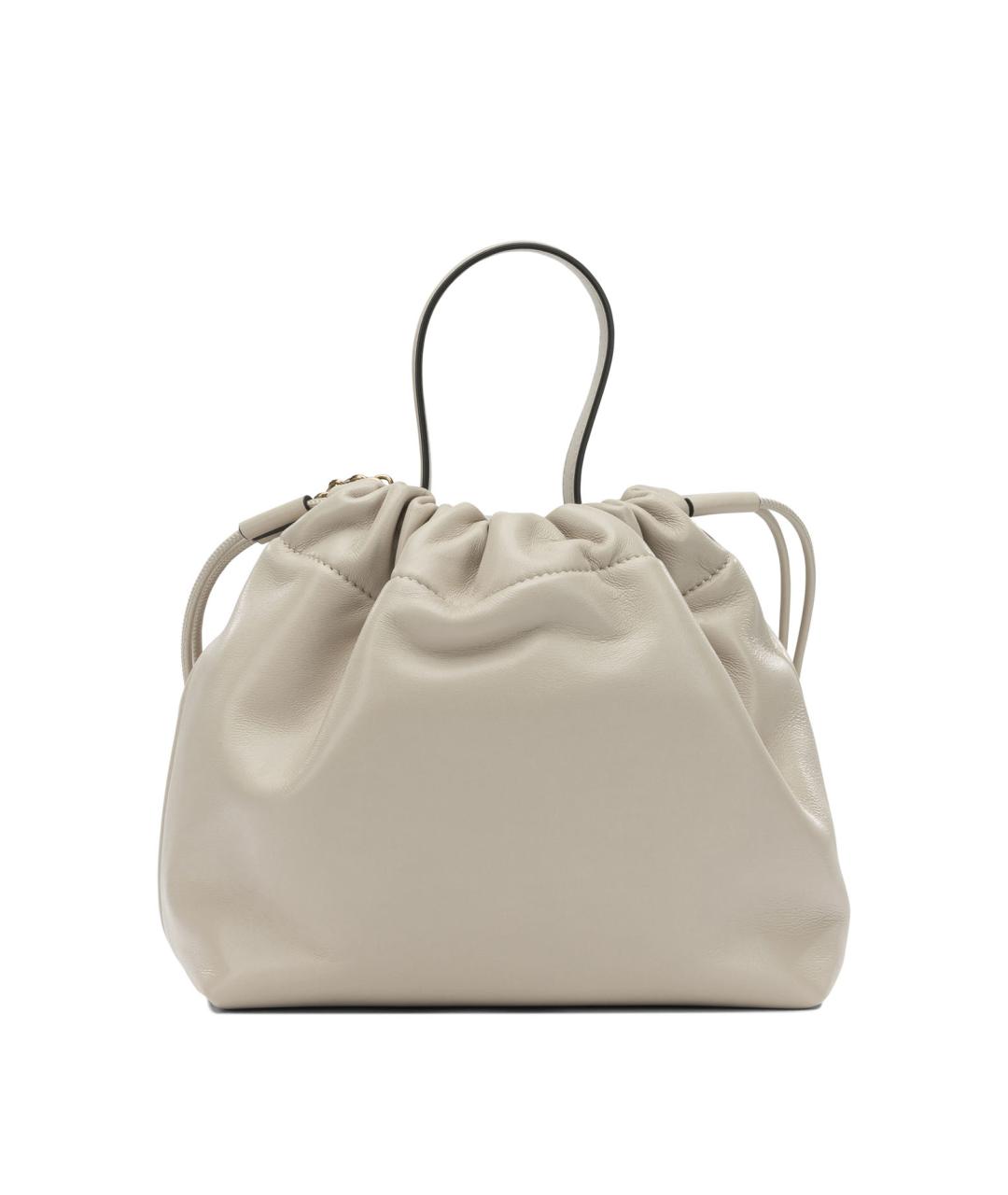 CHLOE Белая кожаная сумка через плечо, фото 3