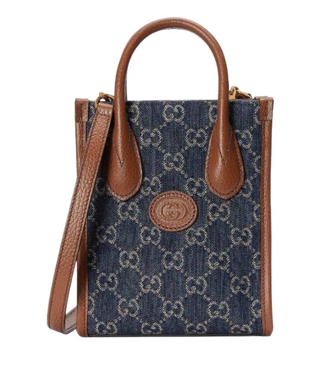 GUCCI Темно-синяя сумка через плечо, фото 1