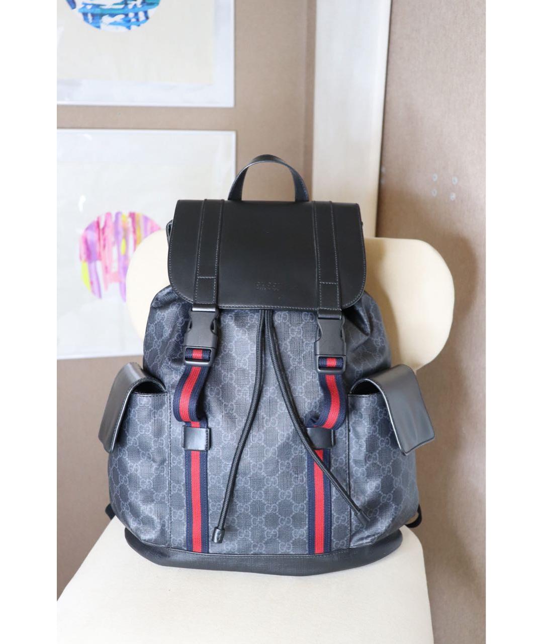 GUCCI Черный рюкзак, фото 9