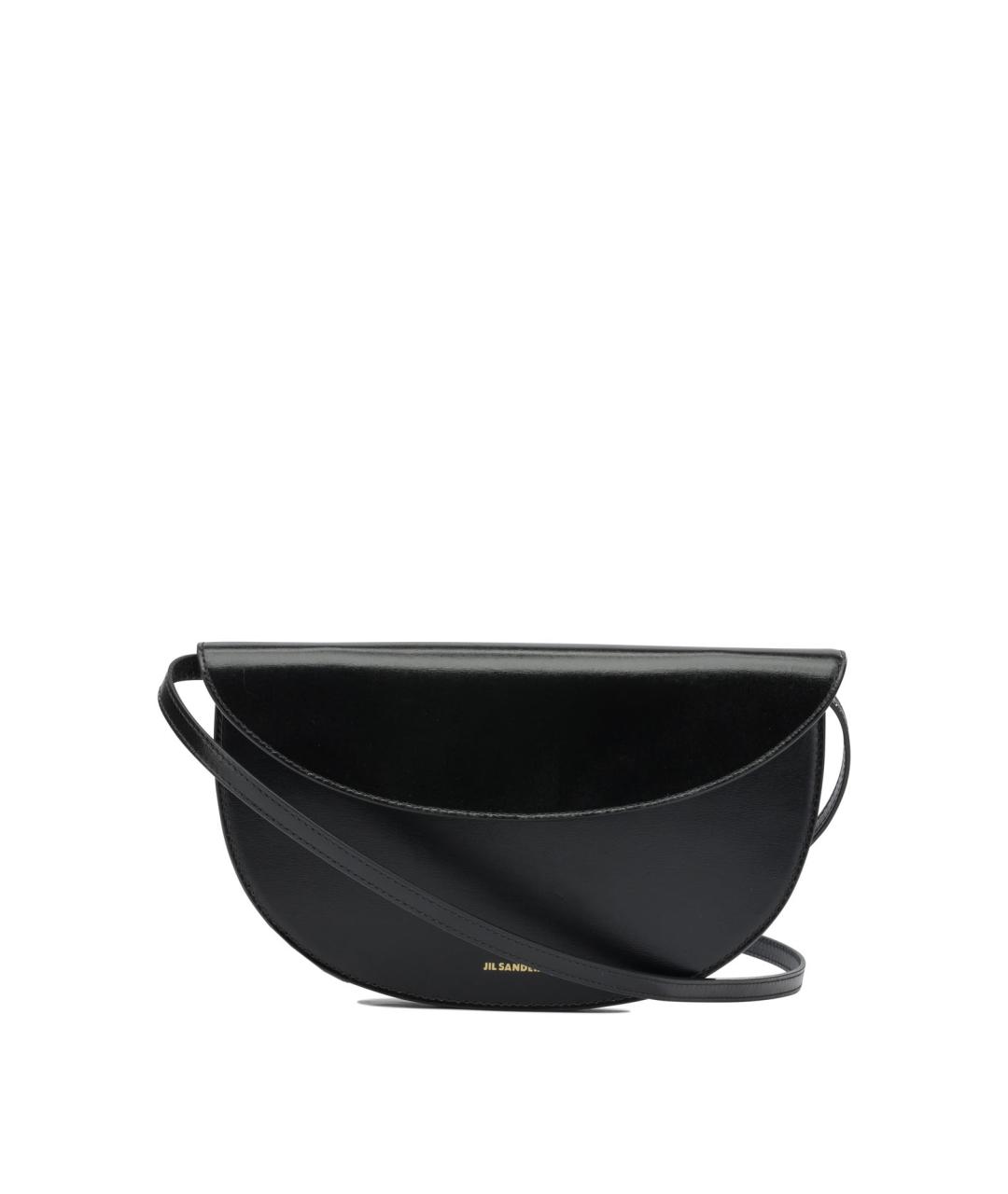 JIL SANDER Черный кожаный кошелек, фото 1