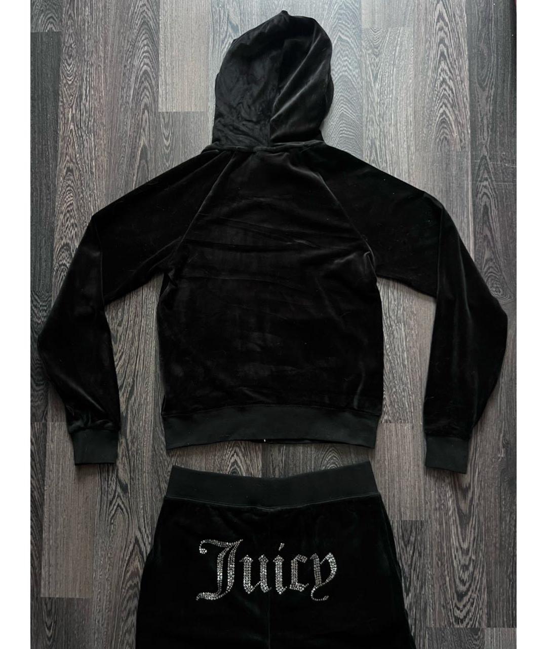 JUICY COUTURE Черный велюровый спортивные костюмы, фото 8