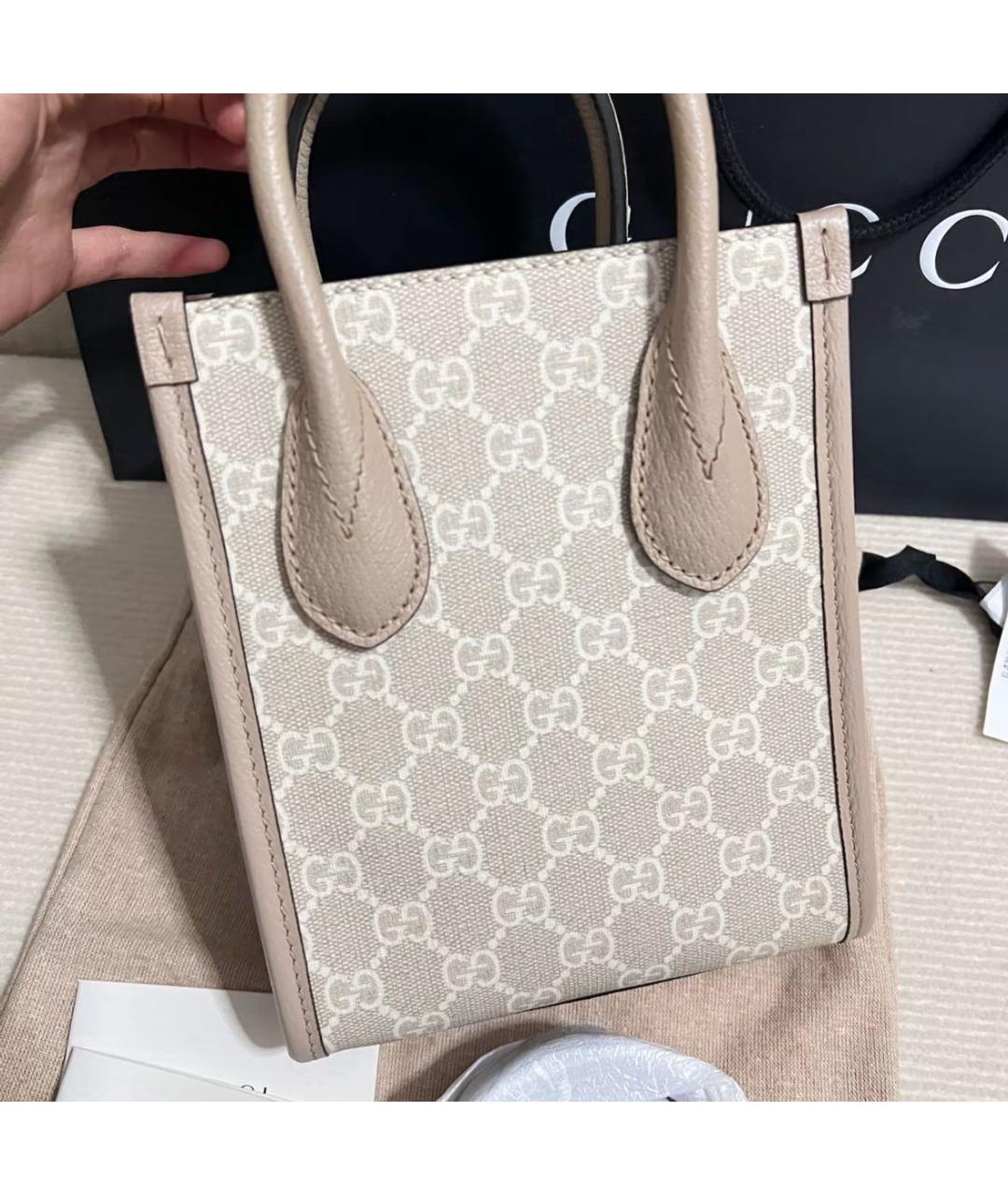 GUCCI Бежевая сумка через плечо, фото 3