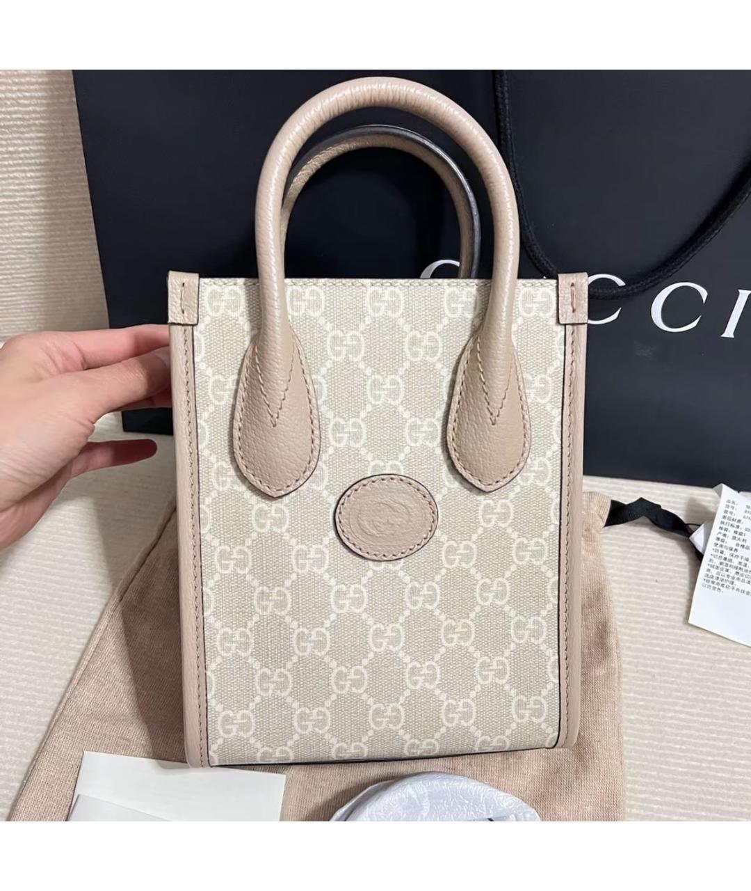 GUCCI Бежевая сумка через плечо, фото 2