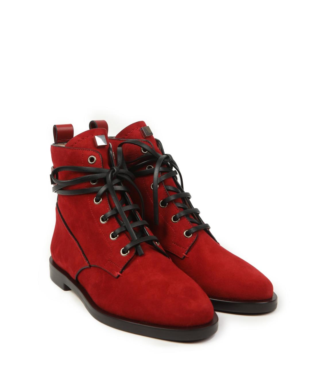 STUART WEITZMAN Красные ботинки, фото 4
