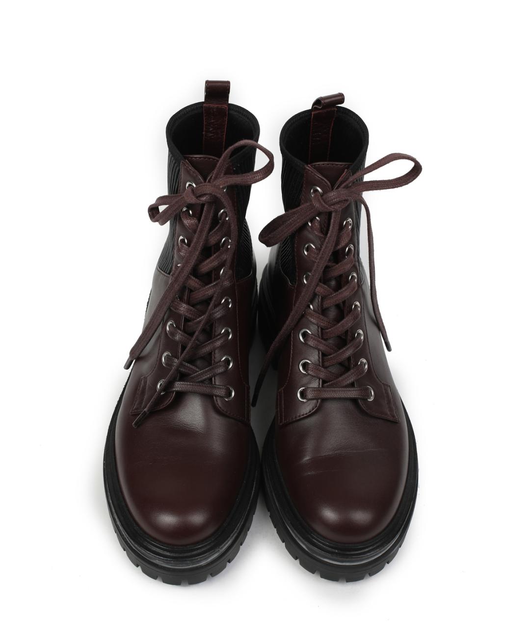 GIANVITO ROSSI Коричневые кожаные ботинки, фото 4