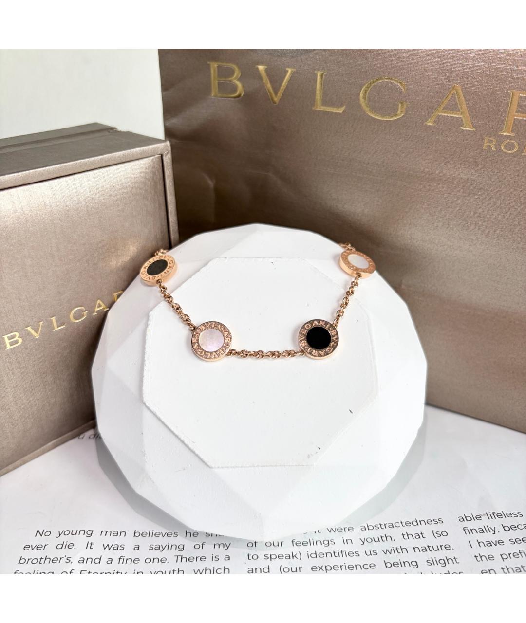 BVLGARI Золотой браслет из розового золота, фото 6