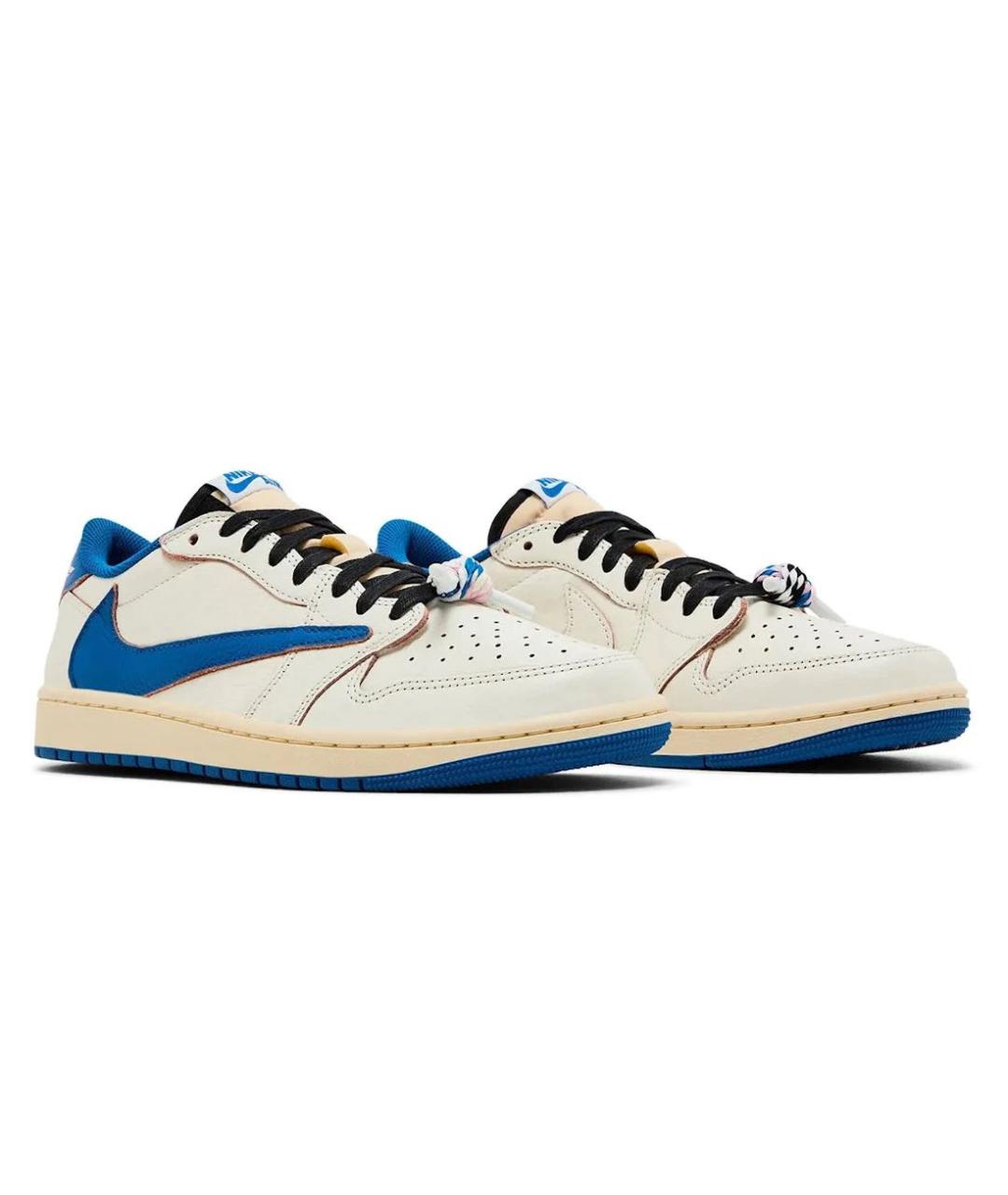 NIKE Белые кожаные низкие кроссовки / кеды, фото 6