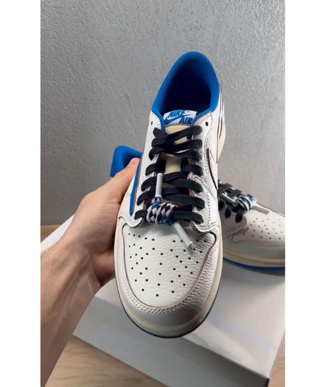 NIKE Белые кожаные низкие кроссовки / кеды, фото 3