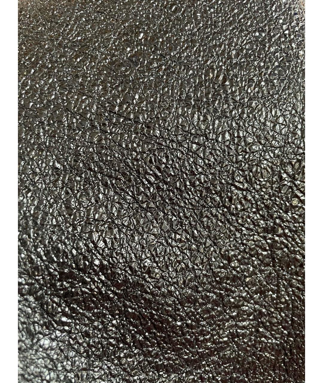 GIVENCHY Черная кожаная юбка мини, фото 8